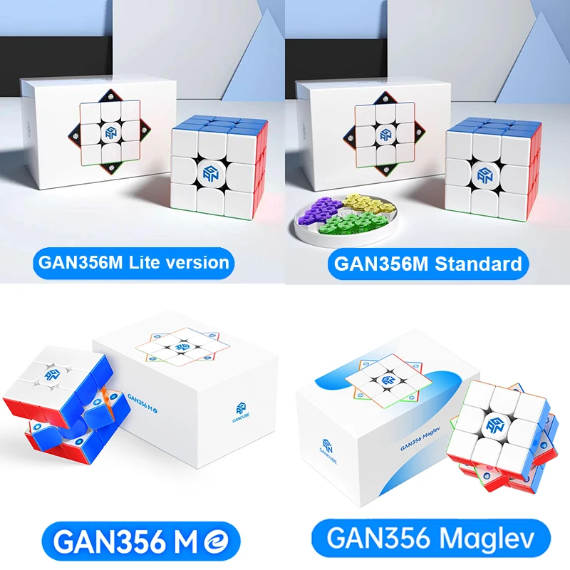 GAN356M 마그네틱 매직 큐브, 전문가용 3x3 Gancube, 356m 속도 퍼즐 액세서리, 3x3 장난감, GAN356 정품 Cubo Magico