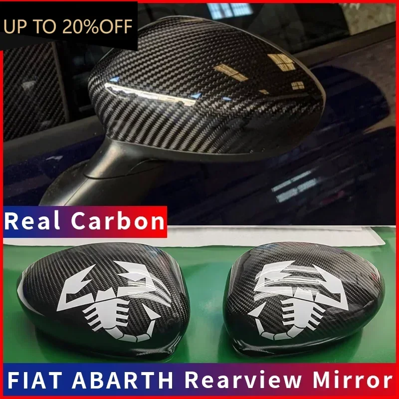 Для FIAT ABARTH 500/595/595C/695 | Настоящее твердое сухое углеродное волокно | Зеркало заднего вида | Крышка корпуса | 07-23 | Модификация Body Kit Для FIAT ABARTH 500/595/595C/695 | Настоящее твердое сухое углеродное волокно | Зеркало заднего вида | Крышка корпуса | 07-23 | Модификация Body Kit