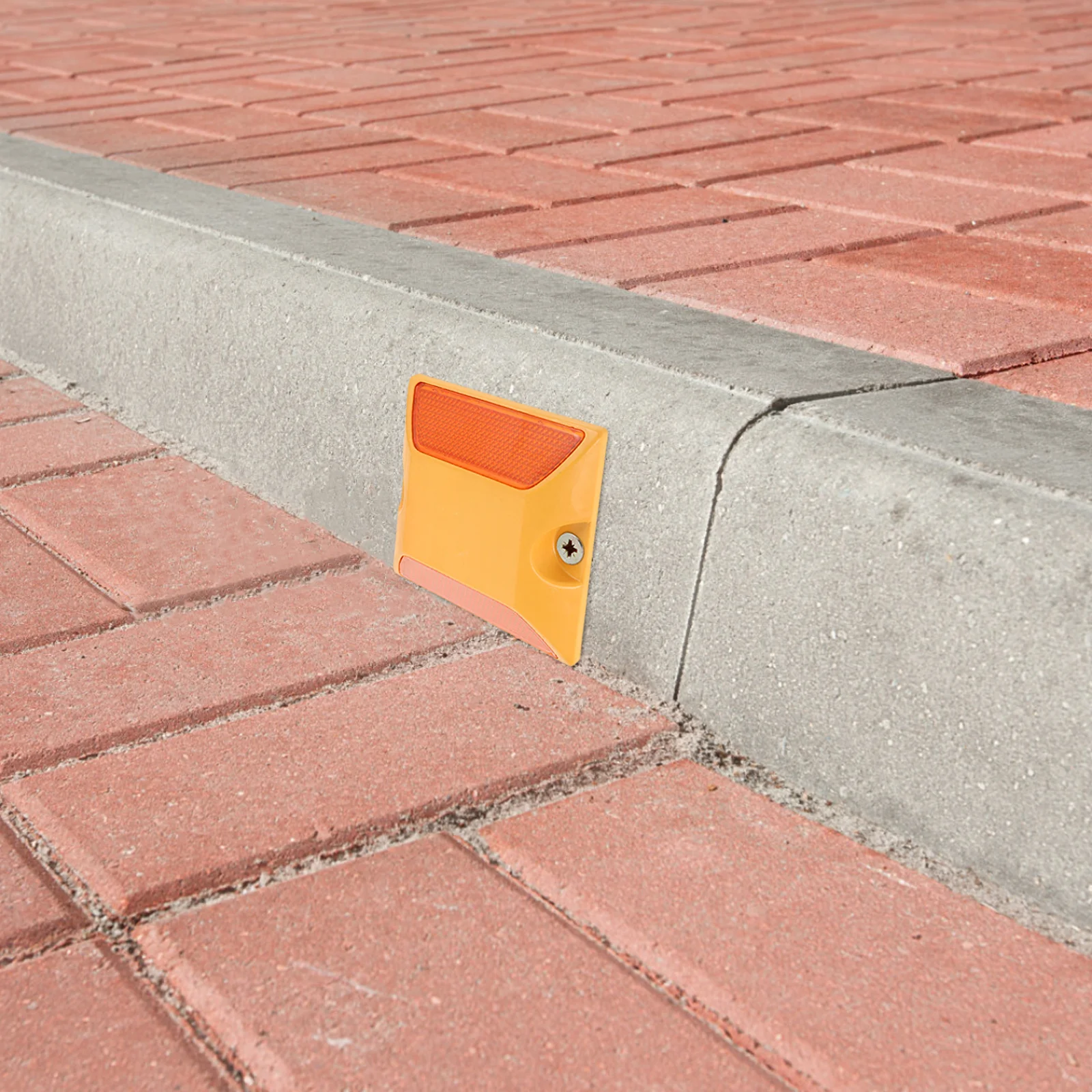 10Pcs Reflective Road Markers Traffic Calming Durable Plastic for Highway Driveway Parking Lot Sidewalk Safety