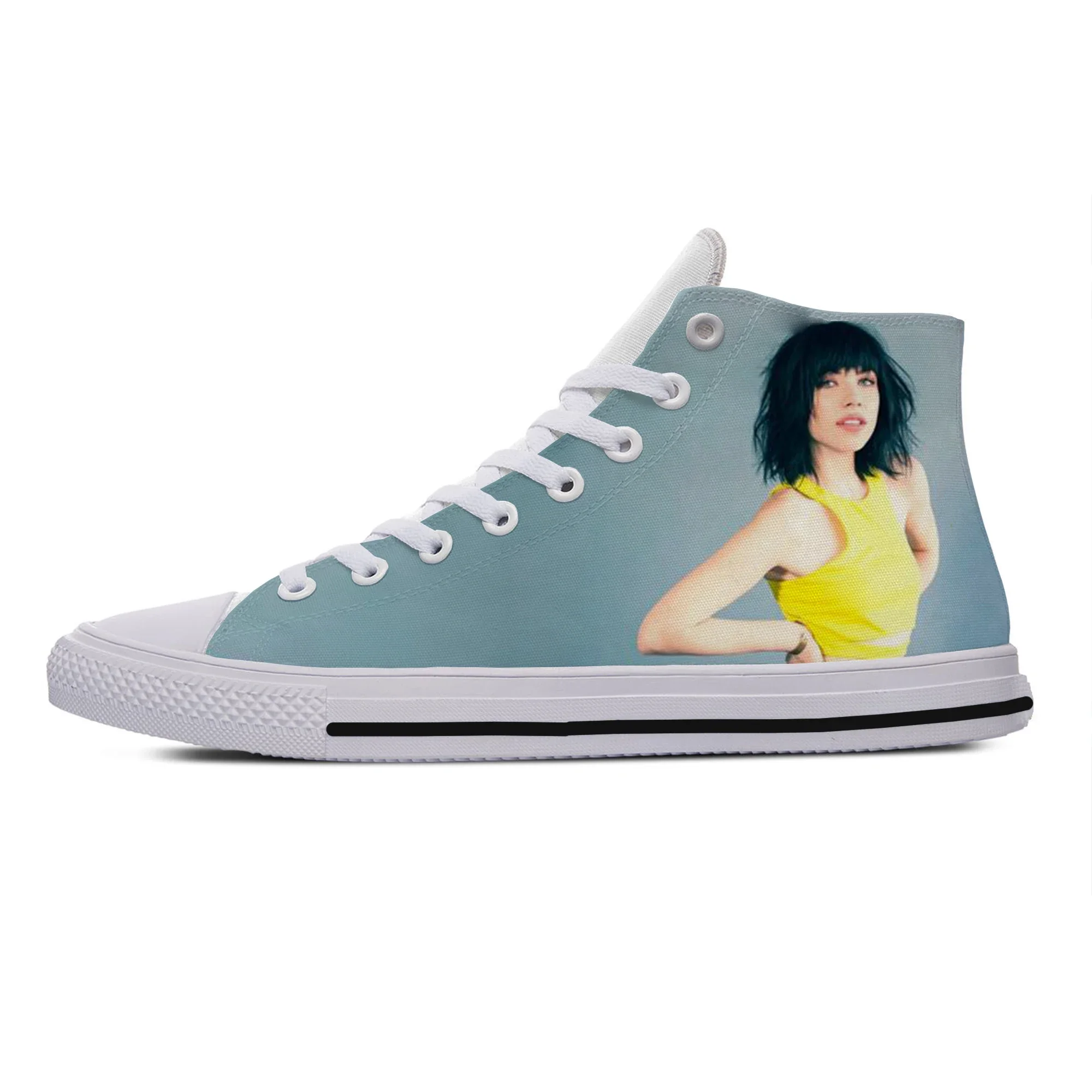 Carly Ray Jepsen-Sapato alto para homens e mulheres, tênis 3D pop engraçado, casual, quente e fresco, verão