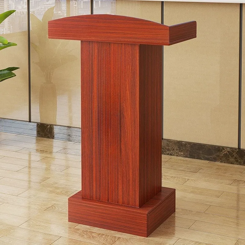Speech Desk Simple Modern Reception Desk Podium Era Small Vertical Guide