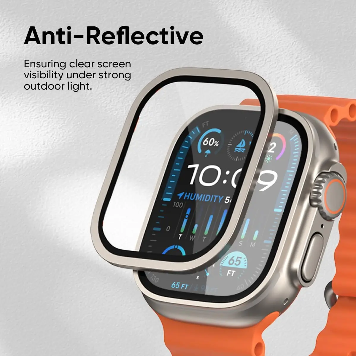 Tempered Glass Film For Apple Watch Ultra 3 49mm Screen Protector Anti-Scratch Aluminium Metal Bumper For iWatch Ultra 2 1 49mm image 3