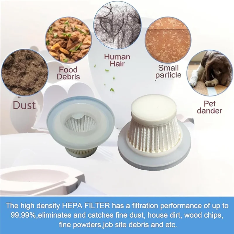 Filter Vakum untuk Vakum Bebek Filter Dapat Dicuci Tanpa Kabel untuk Filter Penyedot Debu Bebek Bagian Vakum-Y48A