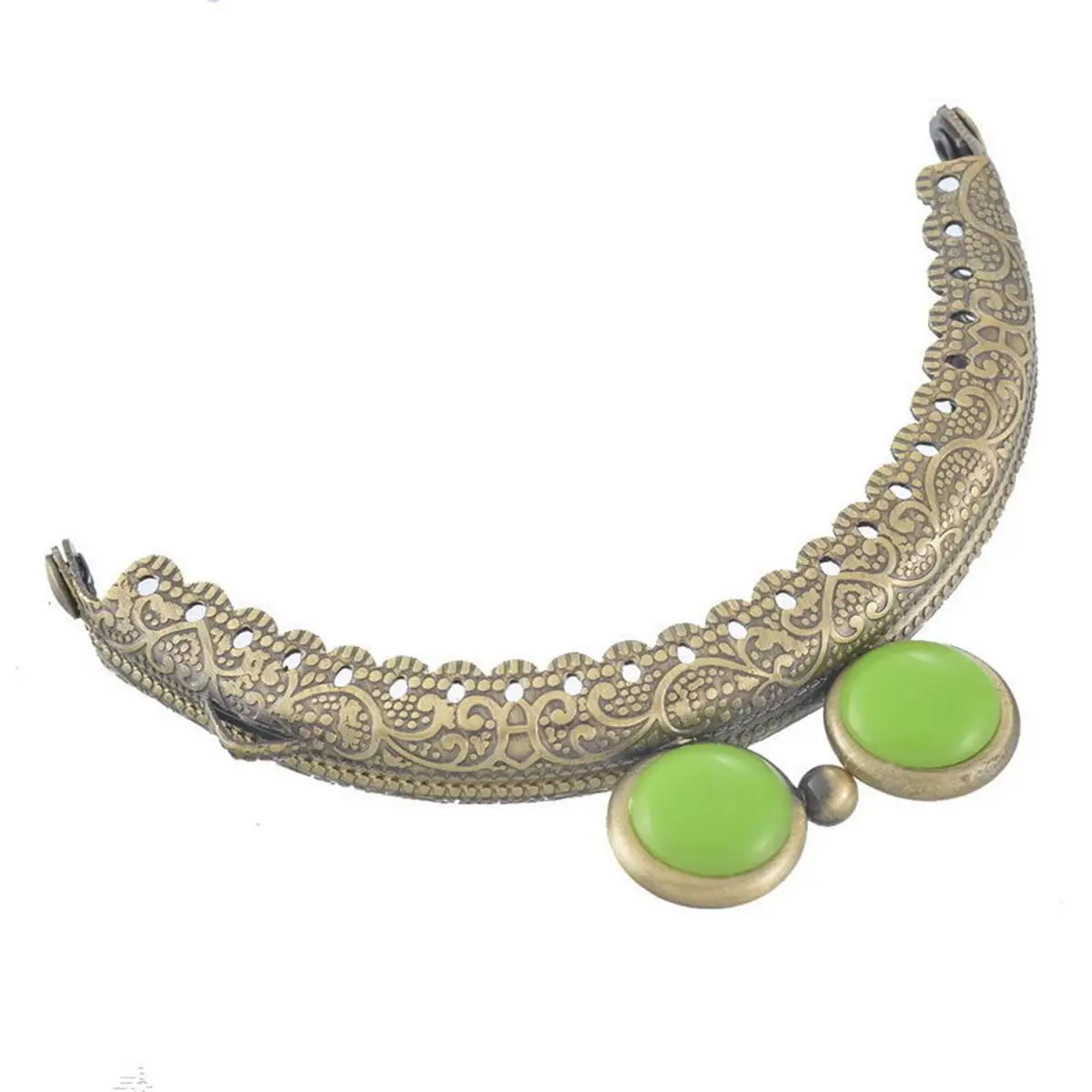 

Bronze Tone DIY Purse Bag Handbag Handle Arch Frame Kiss Clasps Lock Round Oblate Head 8.5cm Handicrafts Making Accessories