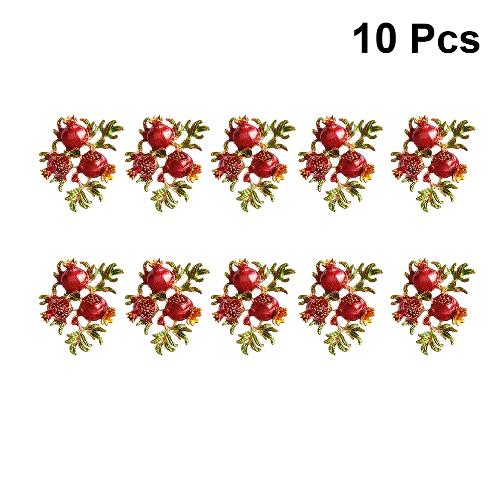 

10 Pcs Pomegranate Hair Accessories Decoration Charms Cell Phone for Crafts Figure Pomegranates Jewelry Making