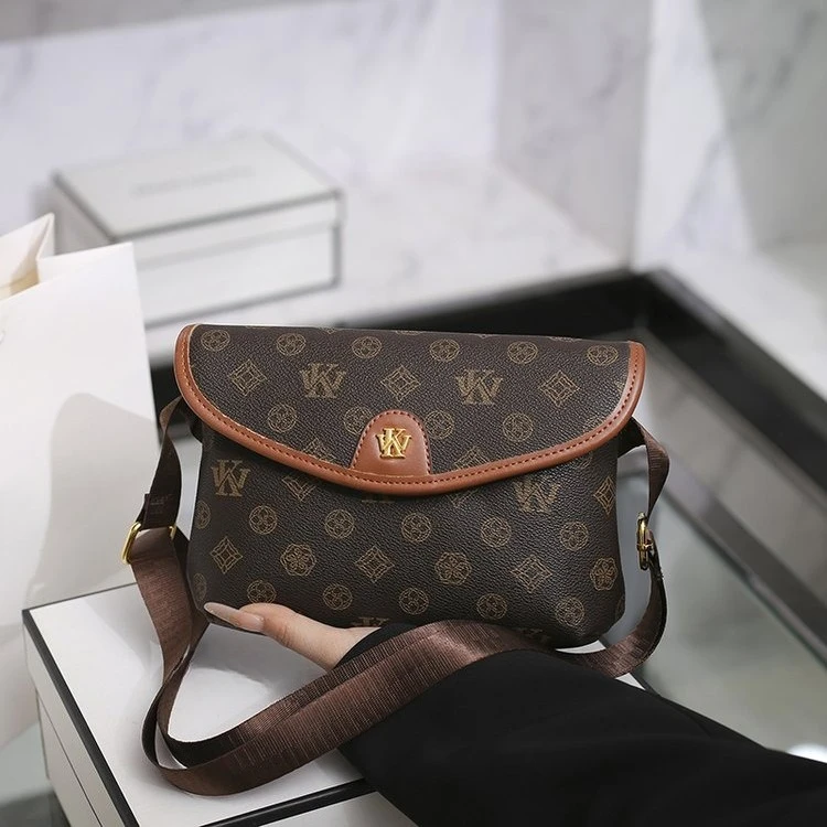 

2026 New Women's Monogram Square Bag, Adjustable Shoulder Crossbody Bag, Stylish Boho Purse for Daily Use Handbags for Women