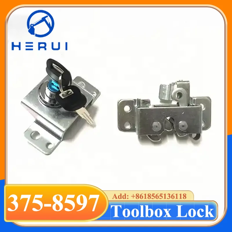 

Construction Machinery Parts Toolbox Lock 375-8597 3758597 For Excavator E315D E320D E325D E330D E336D E345D