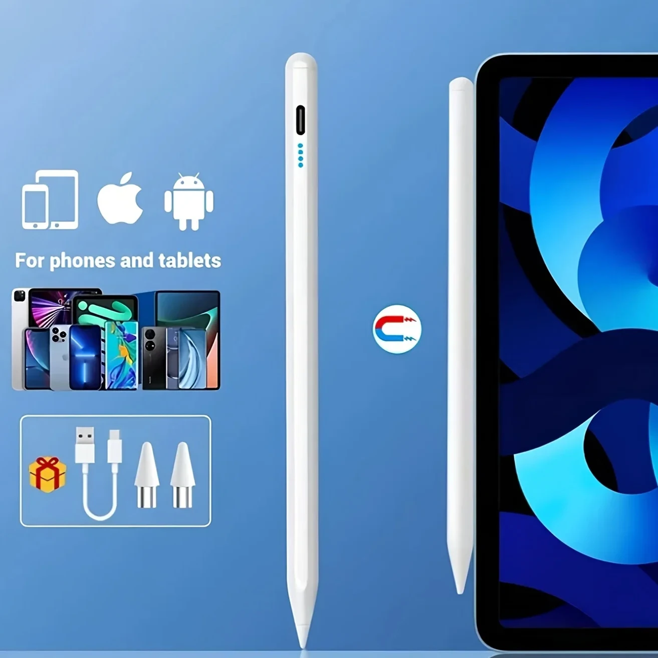 

Универсальный стилус для Android IOS, емкостный экран, сенсорная ручка для iPad, Apple, карандаш для Huawei, Xiaomi, Samsung, планшетная ручка