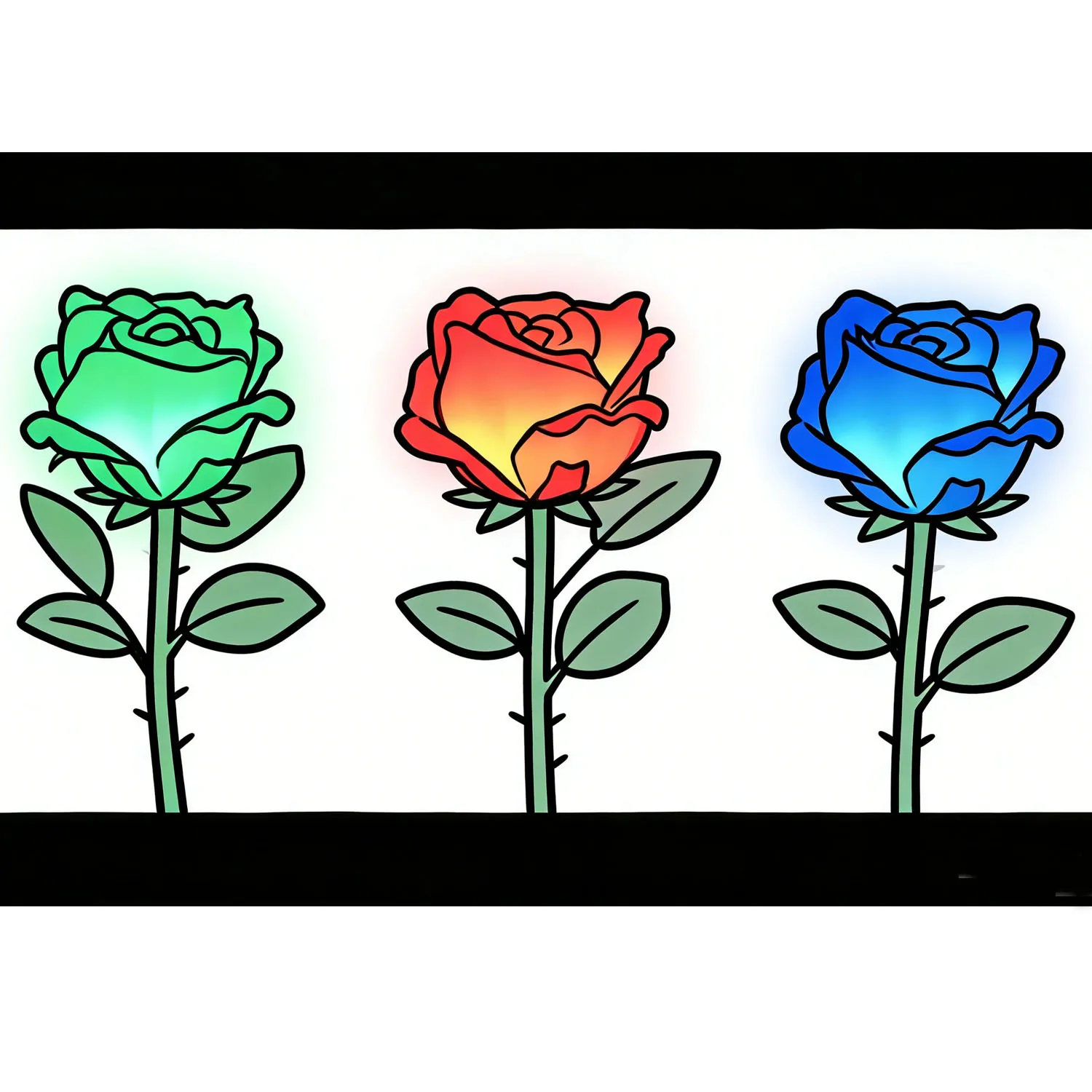 Three-Color Light Rose Remote Control Magic Tricks Gimmick Props Professional Magicians Stage Bar Wedding Illusions