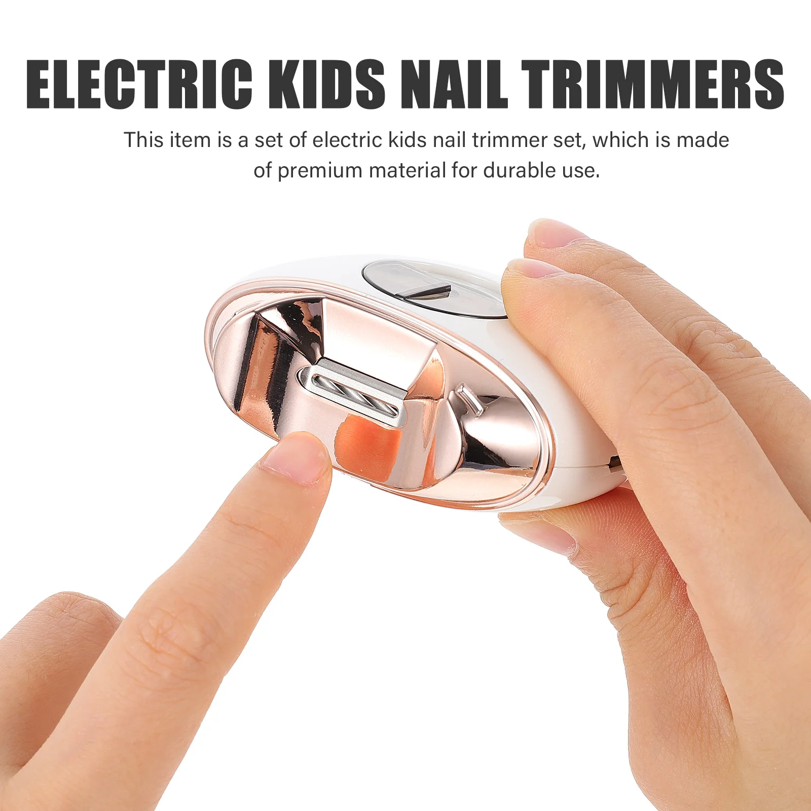 

1 Set Electric Kids Nail Trimmer Lightweight Portable Replacement Heads Child Safe Nail Care Tool For Toddlers Babies Adults