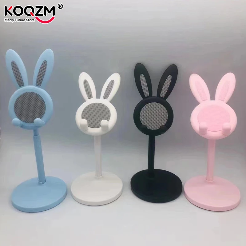 Держатель для телефона в виде маленького кролика, может быть приподнят и отрегулирован