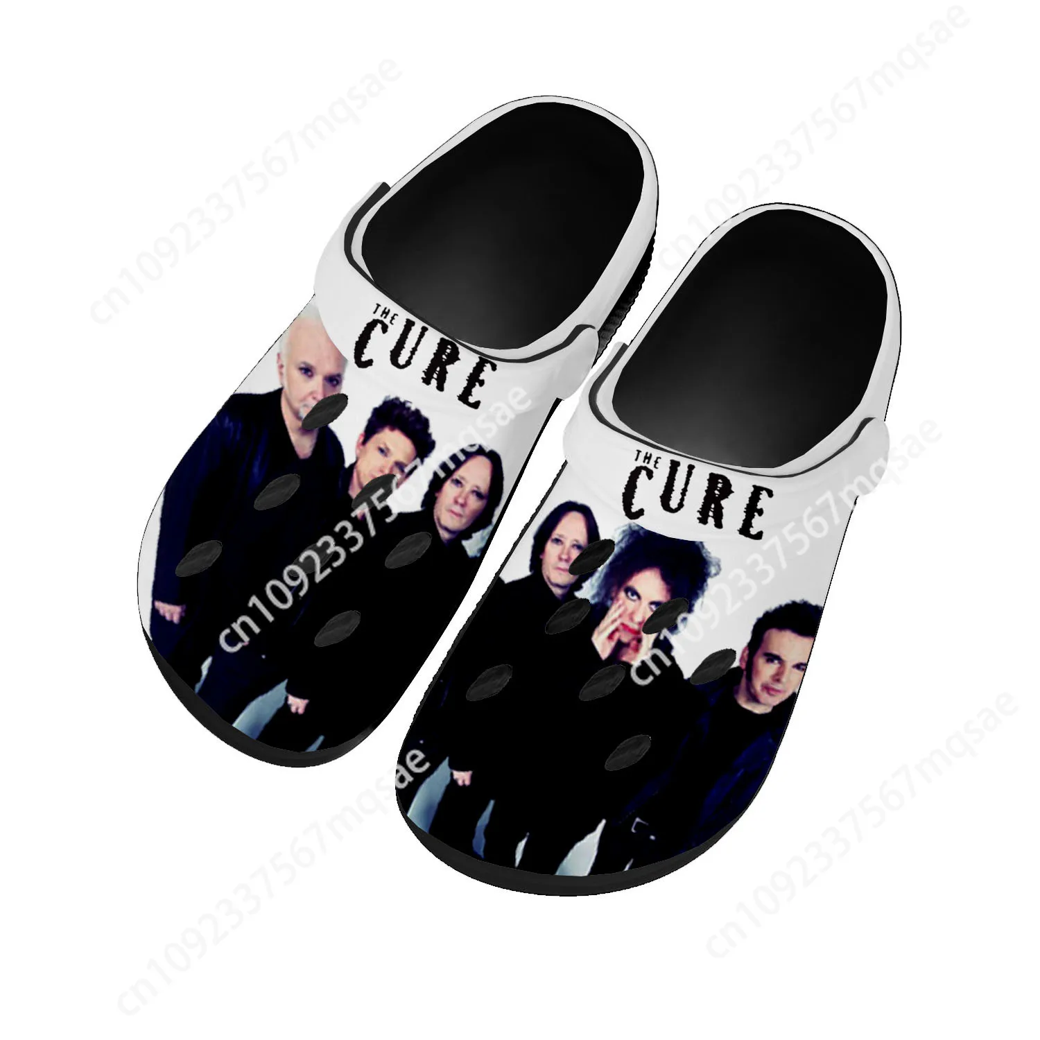 

Cure Rock Band The Robert Smith Home Clogs Custom Water Shoes Mens Womens Teenager Shoes Clog Breathable Beach Hole Slippers