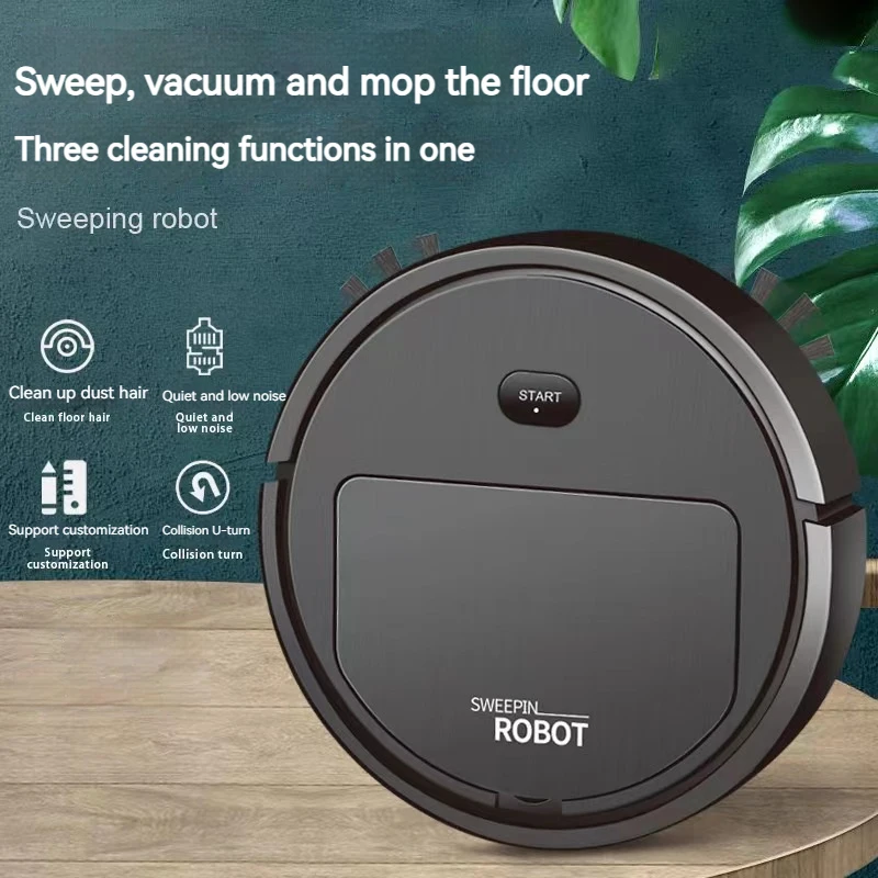 Robot vacuum Cleaner Vacuum Sweeping Mopping 3-in-1 Wireless Cleaning Machine Rechargeable Smart Sweeper Robot Home