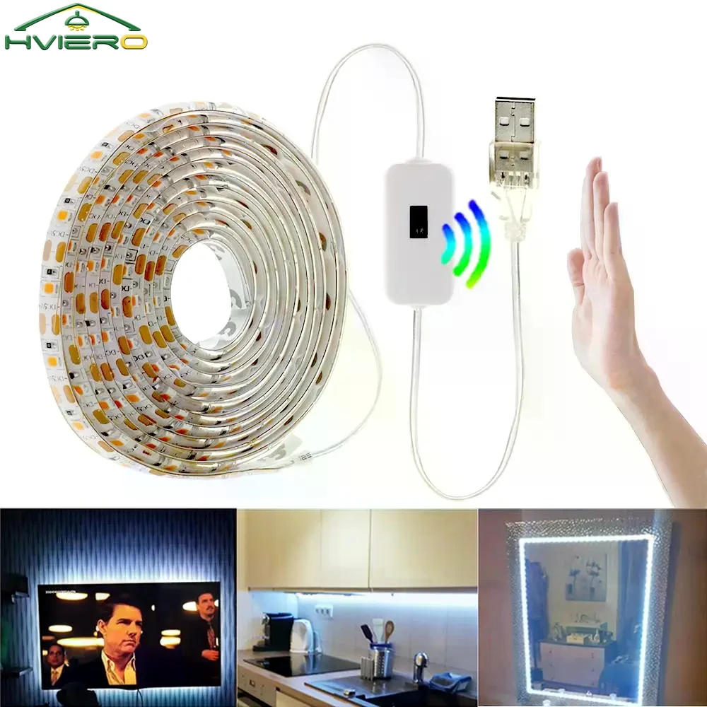 

LED Light Strip Hand Sweep Waving ON OFF Sensor Motion Sensor Switch USB DC 5V Diode TV Backlight Kitchen Night Light Waterproof