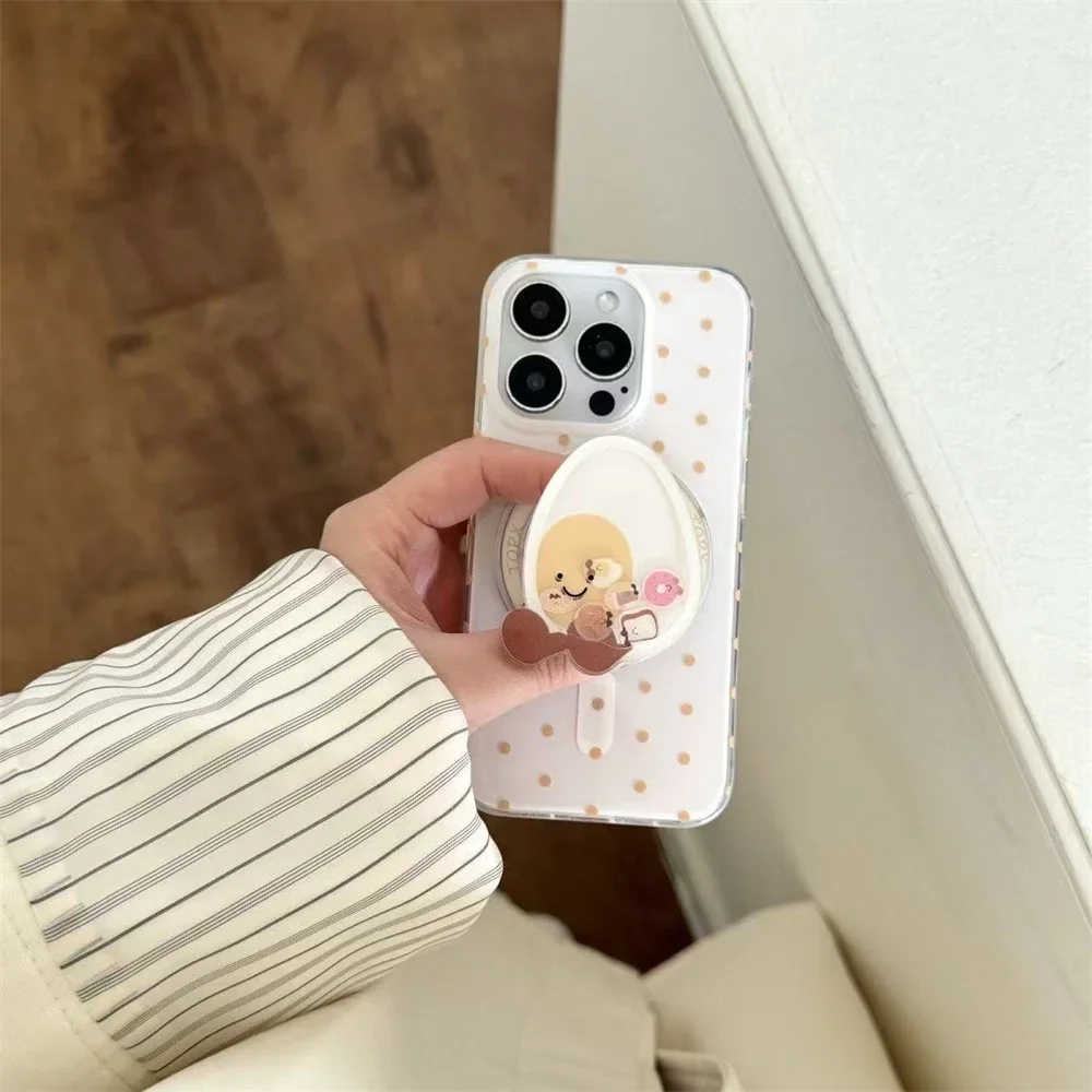 

INS Korea, милый хлеб, зыбучий песок, яйцо, кронштейн, ручка для телефона, держатель Tok Griptok, кольцо для iPhone 16, подставка для телефона, держатель, подарок для девочки