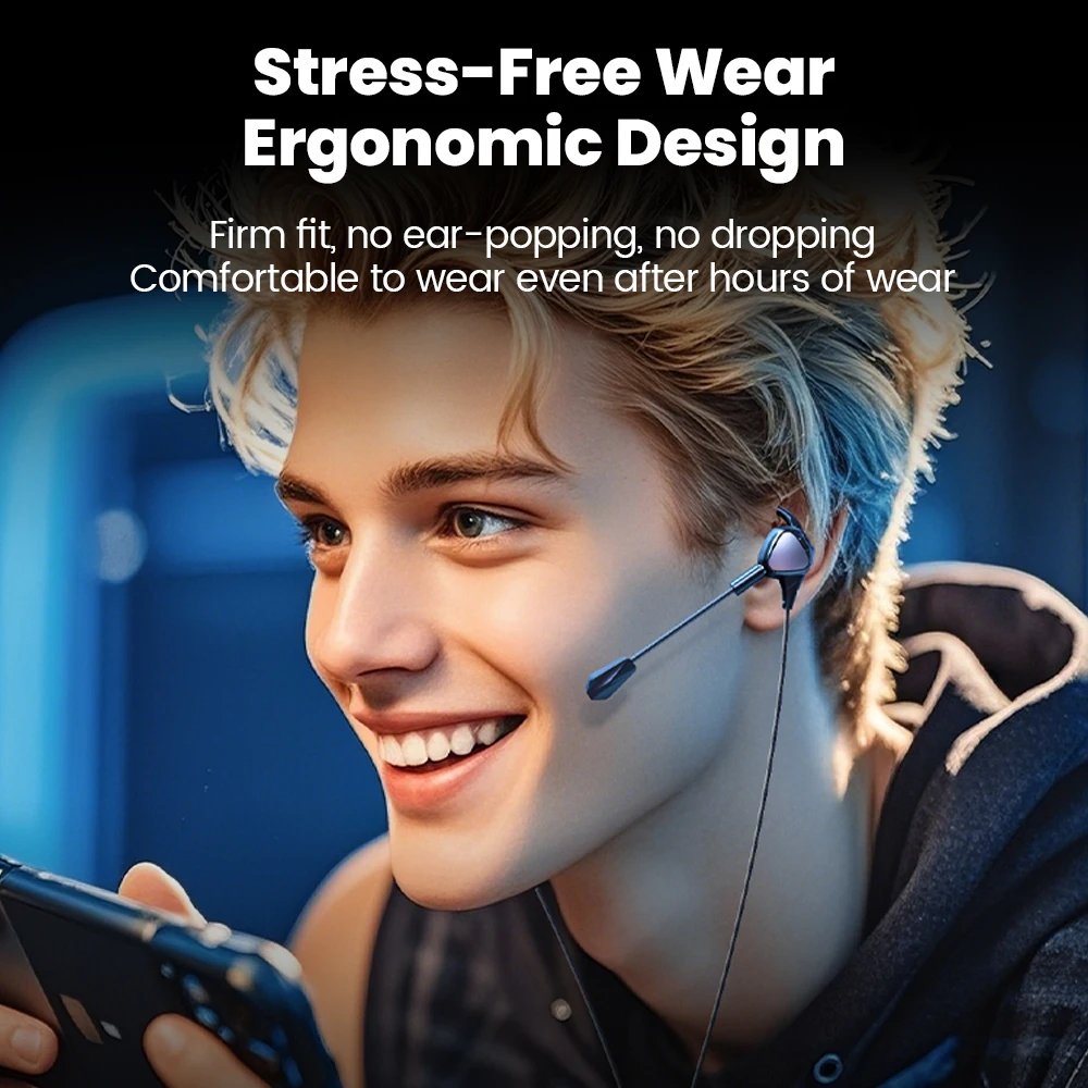 سماعات أذن أصلية هاي فاي مع صوت ستيريو 7.1 من النوع C/3.5 ملم جاك ألعاب الألعاب لهاتف سامسونج وشاومي وهواوي #4