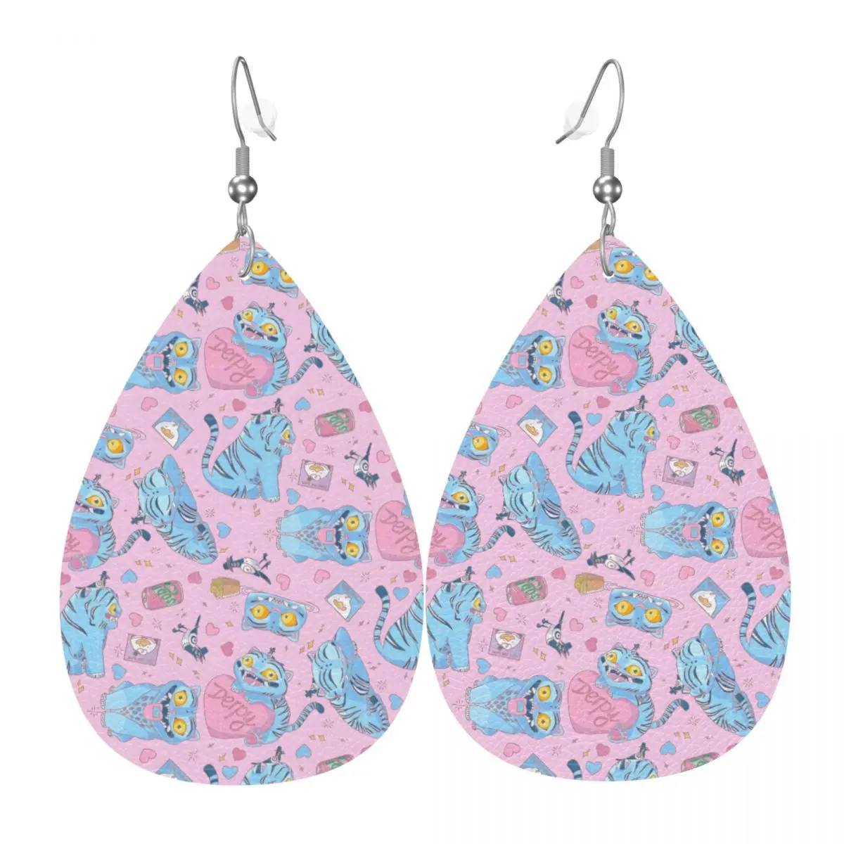 

Пользовательские K-KPop D-Demon H-Hunters плакат ПВХ кожаные серьги висячие серьги ювелирные изделия для женщин аниме мультфильм для жены подарок матери