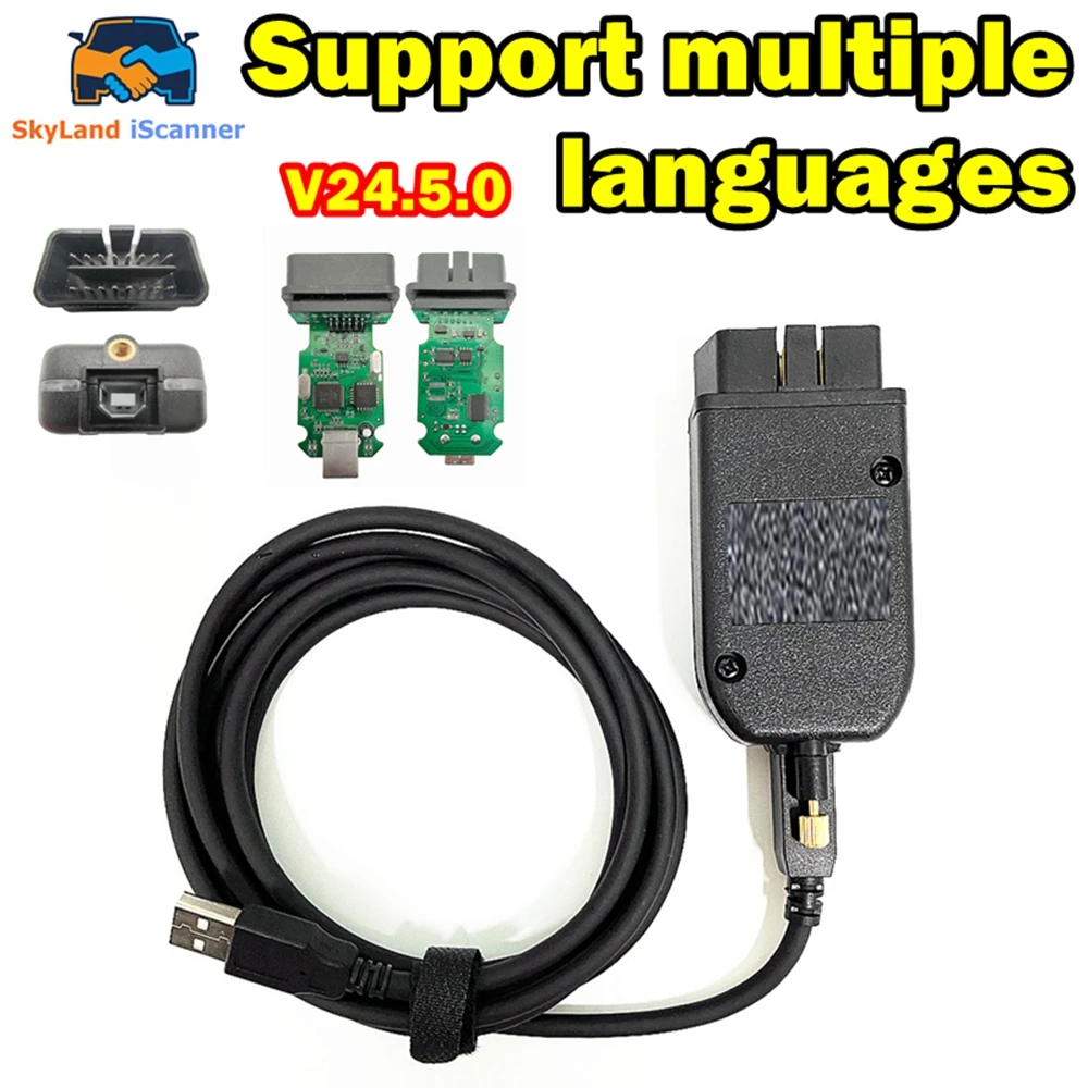Newest Vag HEX V2 Interface ATMEGA162+ATF16V8BOL OBD2 Scanner Tools for VW/AUDI/Skoda Support Multi-Language Fast Shipping ﻿