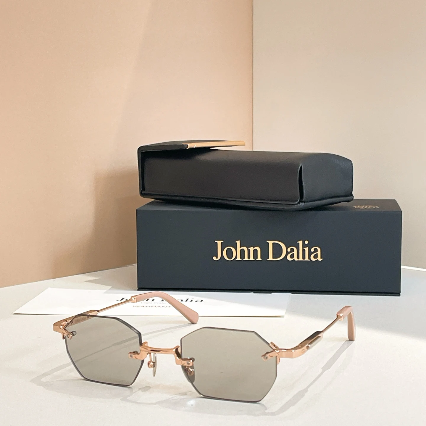Voor JOHN DALIA JD CURTIS Luxe grenzeloze gepolariseerde zonnebril Heren Designer zonnebril Mannelijke zakelijke damesbril met doos