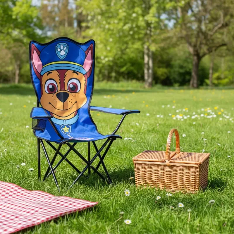 for Kids Folding Camping Beach Chair Lightweight Steel Portable Outdoor Animal Print Cartoon Pattern Oxford Customized