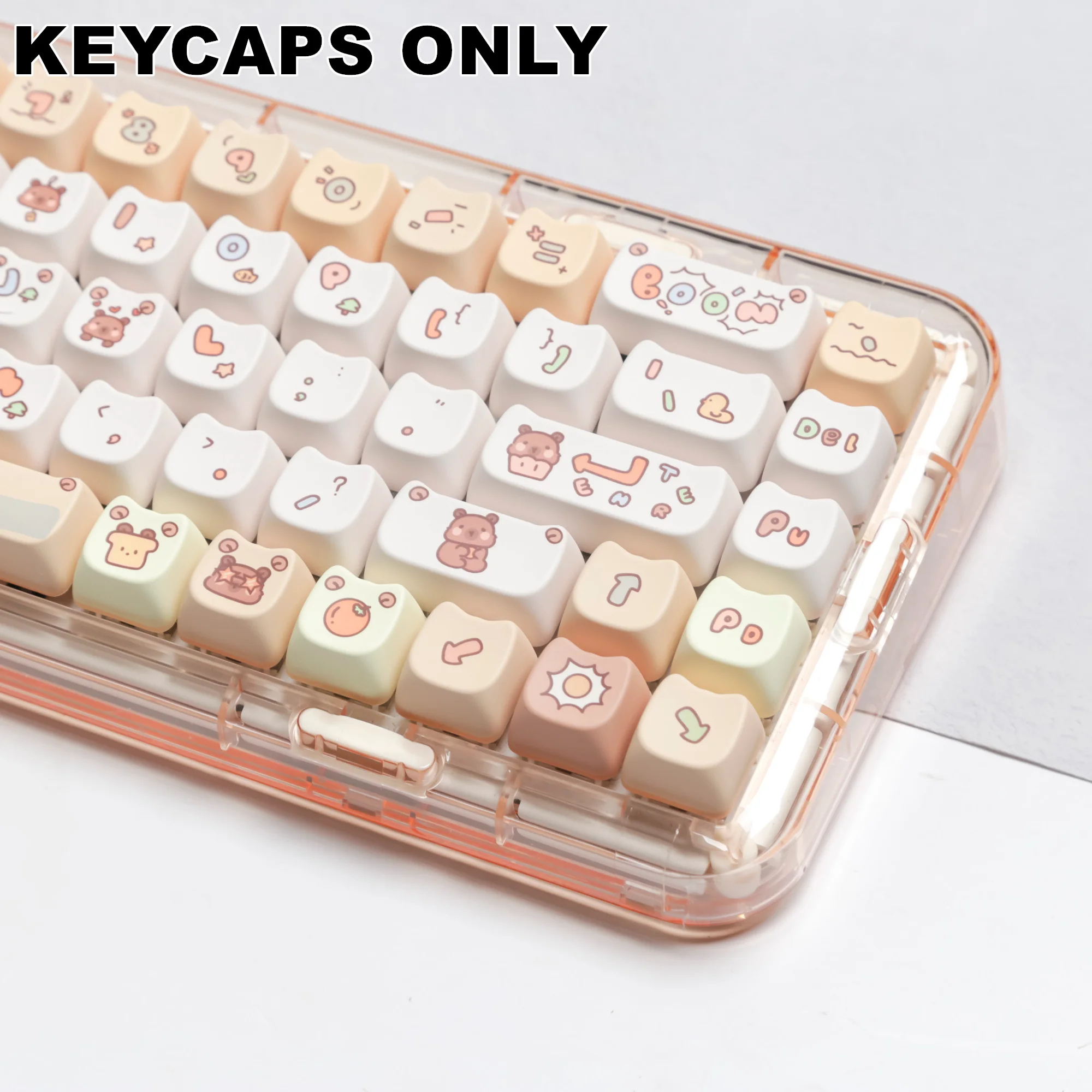 Imagem -06 - Capivara Pbt Keycaps Mao Perfil Dye-sublimated Keycap Conjunto para mx Cherry Gateron Switch Kit Teclado Mecânico 134 Chaves