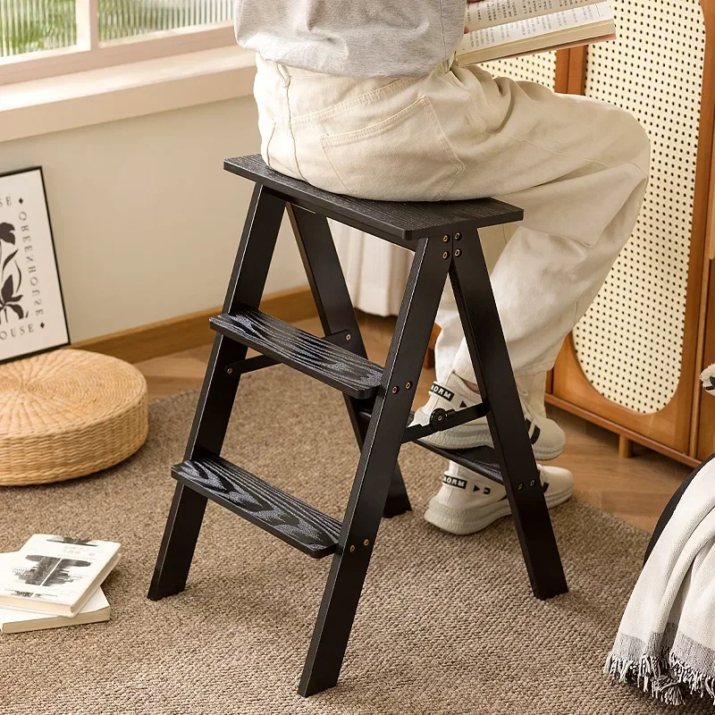 Durable Household multi-functional stair stool climbing three-step folding staircase