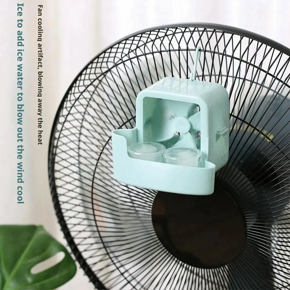 

Hanging Fan Cooling Tool Electric Fan Cooling Storage Box With 4 Cup Household Cooling Box Fan Cooler Refrigeration Accessories