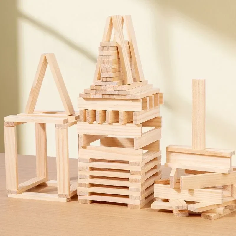 

2026 Latest Models High Hardwood 60Pcs Stacking Tumbling Tower Game Interactive Family Gathering Indoor Outdoor Toy