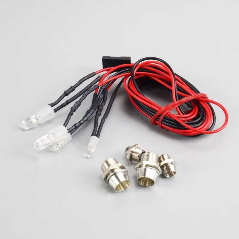 4 ライト 70 センチメートル長 RC LED ナイトヘッドライト 3/5 ミリメートル LED ライトモデルドリフトクローラー車用 RC カー用