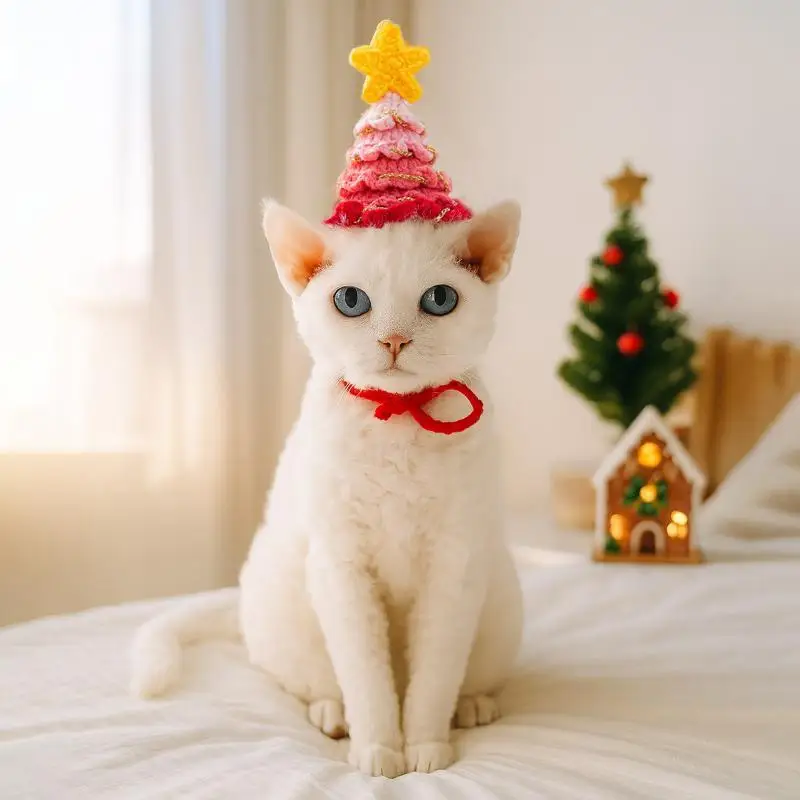 Halloween Christmas Series Dog Hat Mini Pumpkin Woven Pets Wizard Hat Cosplay