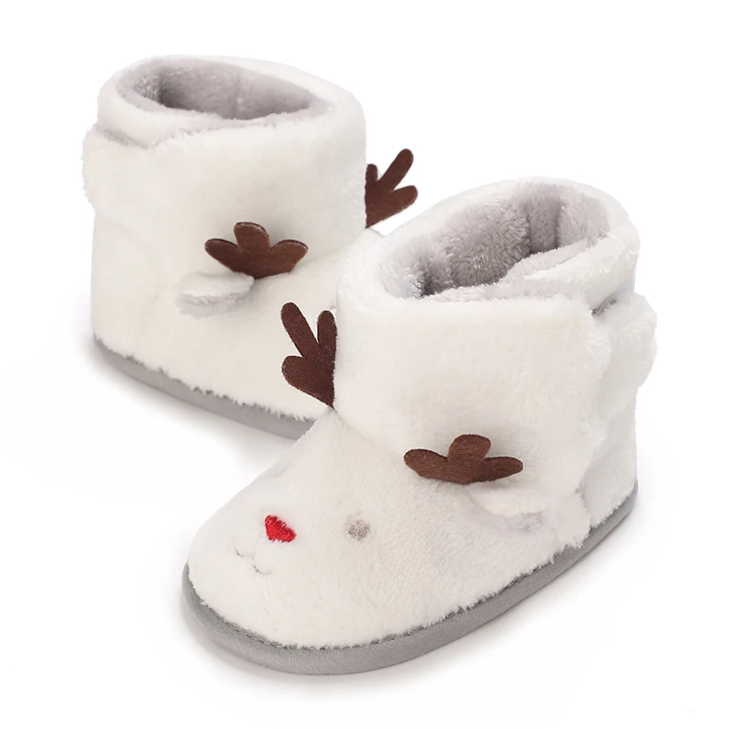 Weihnachten Winter Neue Rollenspiel Niedliche Cartoon Warme Schuhe Baby Stiefel Laufschuhe Winter 0-18 Monate Baby – Detail 7