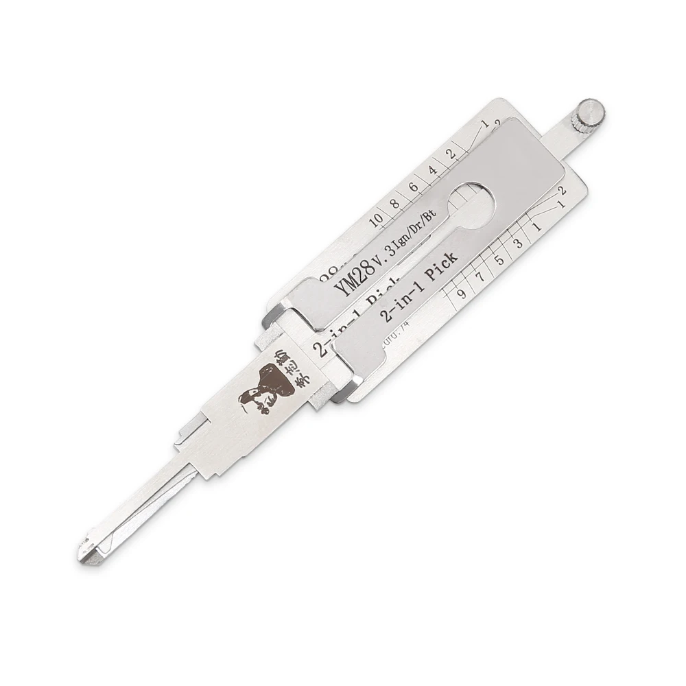 

YM28 Lishi 2-in-1 Tool for Opel Car Door Lock Cylinder Locksmith Supplies Repair Tools