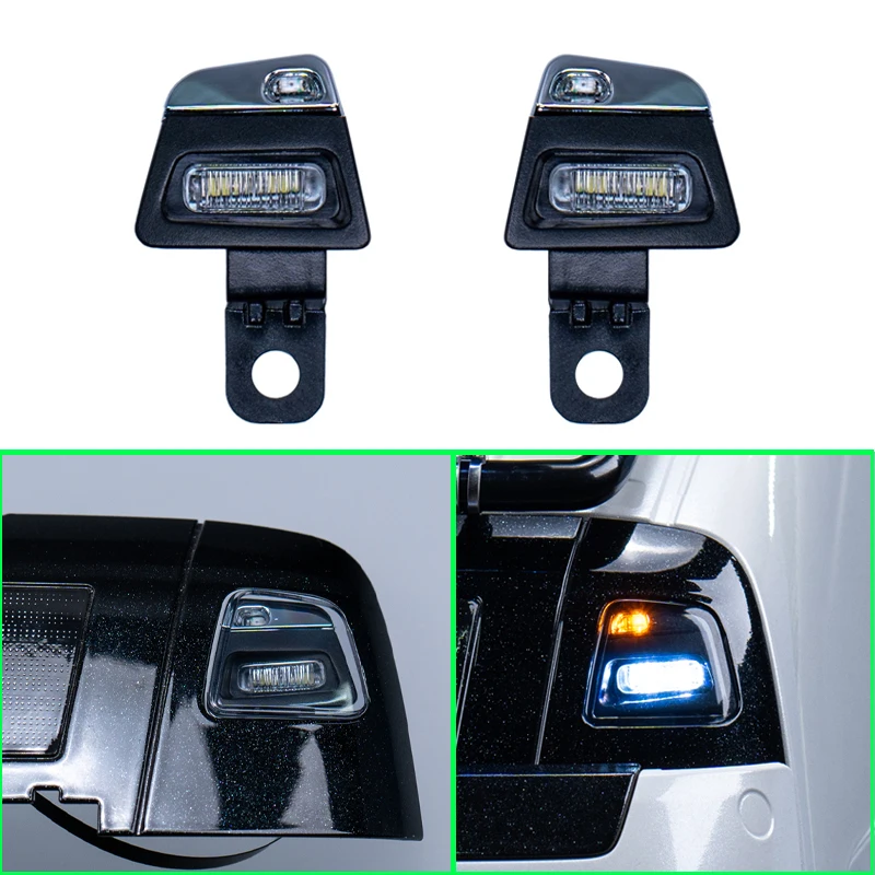 

LED 1 Pair High Top Spotlight for 1/14 Tamiya RC Truck Volvo FH16 750 56360 DIY Parts