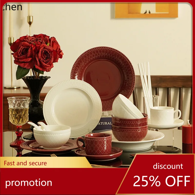 

Zml ceramic dinnerware gift set - premium home tableware for multiple guests - perfect wedding or housewarming gift