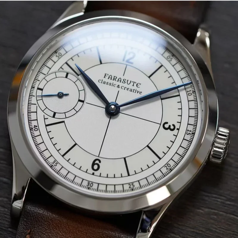 FARASUTE Watch For Men 40mm Manual ETA6497 Movement Mechanical Luxury Business 3ATM Waterproof Sapphire Watch Mirror Watch