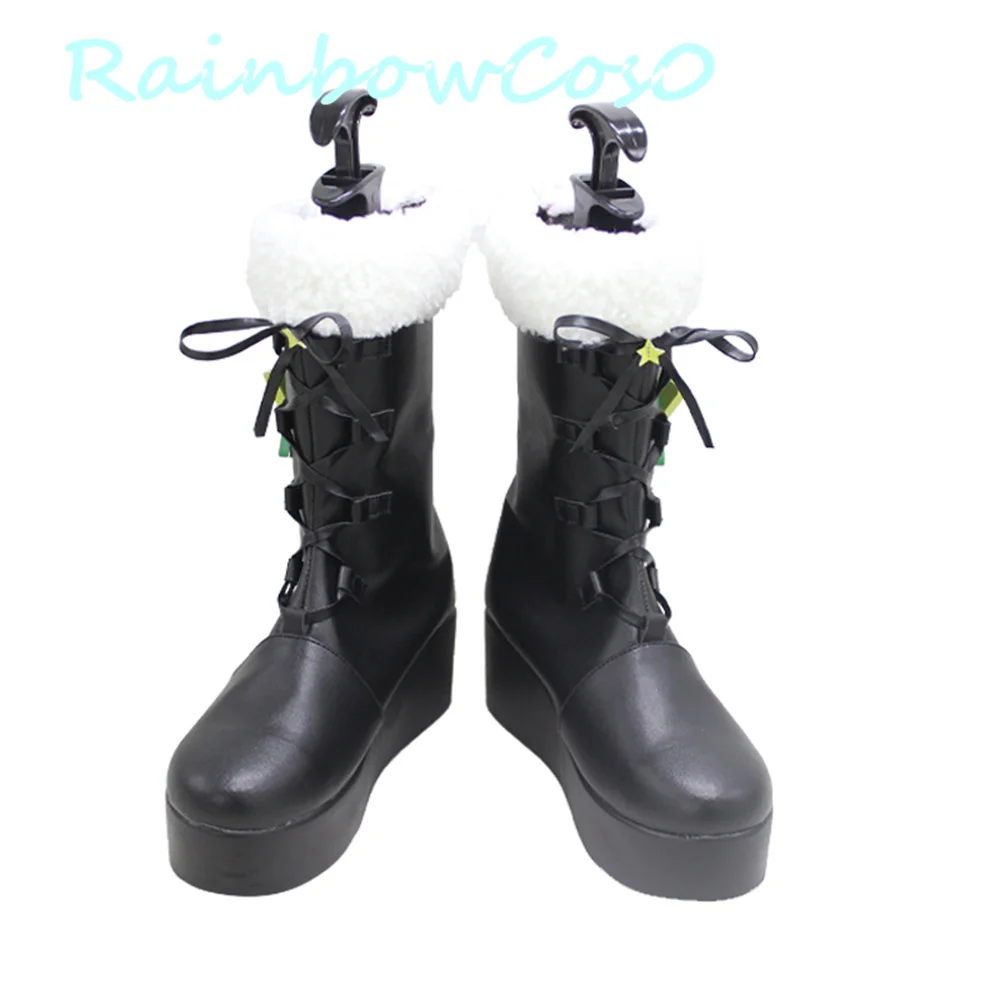 Virtual YouTuber Vtuber hololive NIJISANJI Murasaki Shion Cosplay Shoes Boots Game Anime Halloween Christmas RainbowCos0 W2453
