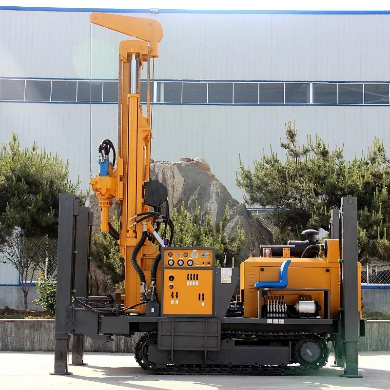 200 300 500 600m Crawler Water Well Drilling Rig Portable Deep DTH Water Well Boring Rotary Drilling Rig Machine for Sale