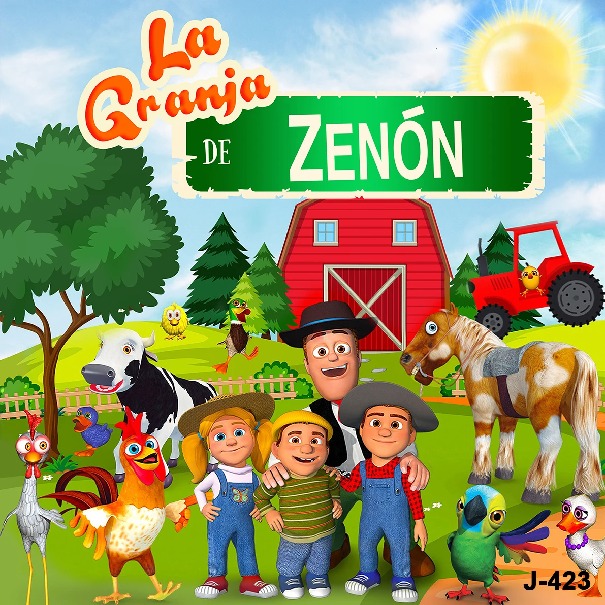 Custom Green Grass Farm Barn Animal Tractor Photo Background Vinyl La Granja De Zenon Photo Studio Kids 1st Birthday Backdrop