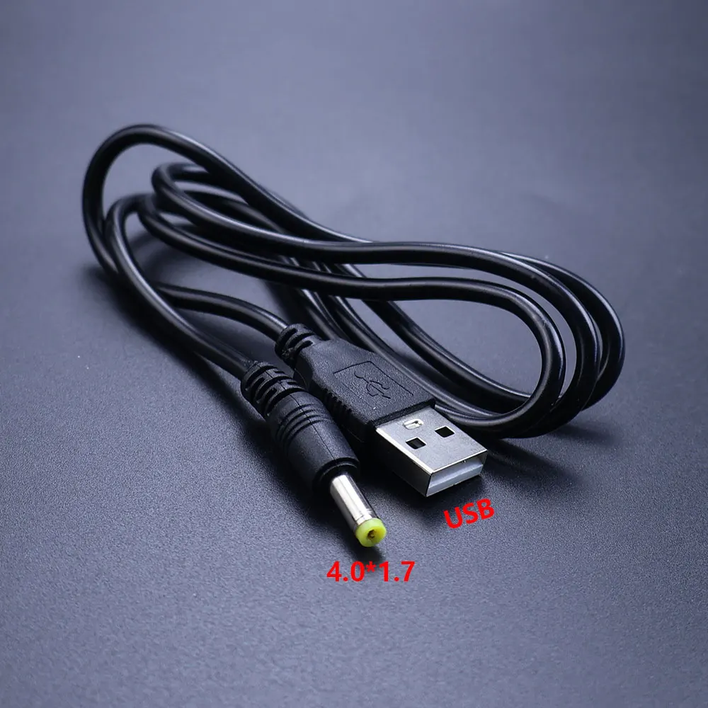 1/5Pcs 5V 1a USB to DC 4.0*1.7mm plug charging cable charging cable for PSP PSP1000 PSP2000 PSP3000 USB charging cable long 80cm