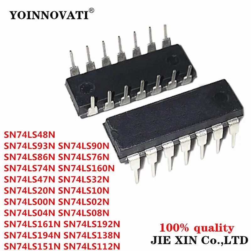 20pcs inline SN74LS00N SN74LS04N 74LS02 SN74LS 04 08 10 20 32 47 48 86 90 151 160 192 N SN74LS192N SN74LS194N DIP module