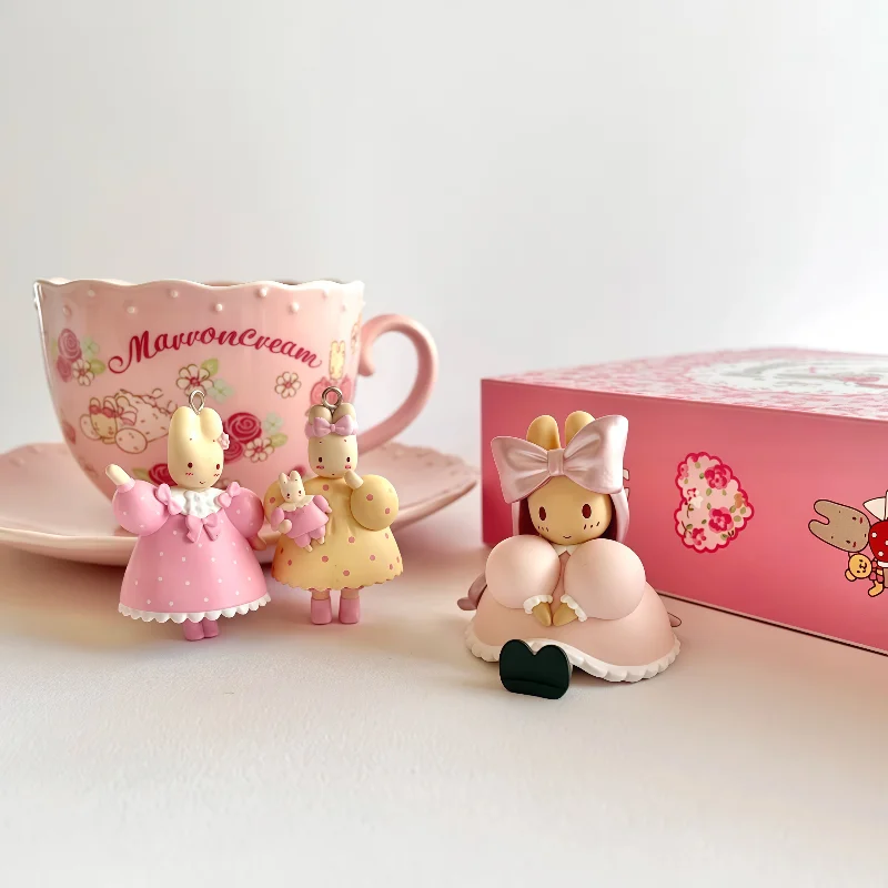 Oryginalny ​ Tomy Sanrio Postacie Figurki w Kształcie Kokardek Gashapon My Melody Kuromi Cinnamoroll Zestaw Mini Kolekcjonerskich Figur