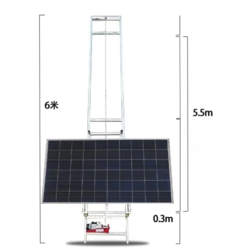 

Photovoltaic panel elevator solar panel glass door and window special elevator automatic to top turn small ladder