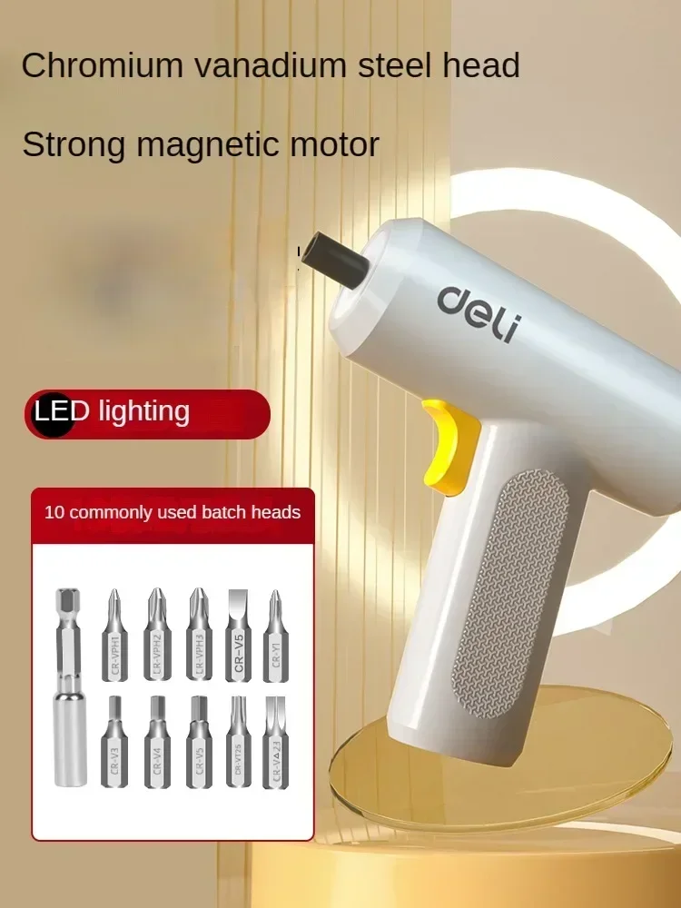 Professional Electric Screwdriver Set with Rechargeable Battery and Mini Size for Household