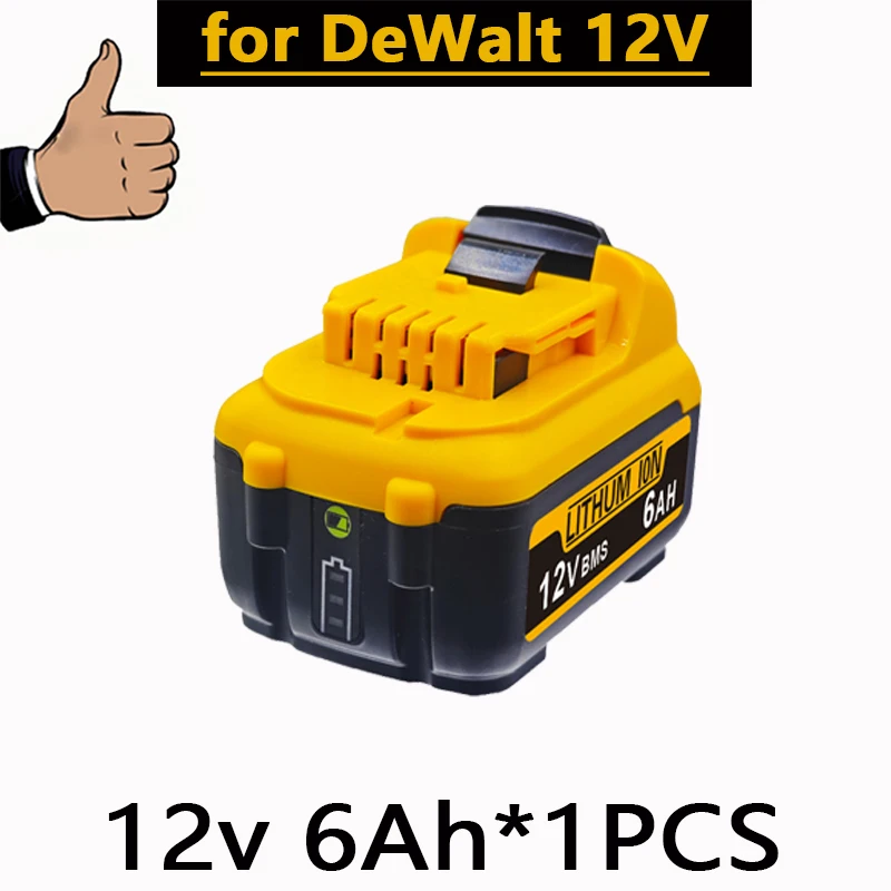 1-3Pack 12V Vervanging voor Dewalt DCB120 Lithium-ion Batterijen 12V 3.0Ah Batterij DCB125 DCB123 DCD710 Elektrisch gereedschap Batterij