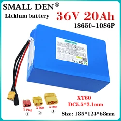 36V 20Ah 18650 Lithium battery pack 10S6P 20000mAh 0-1000W High Power&capacity for Electric bicycle Scooter Motorcycle Battery