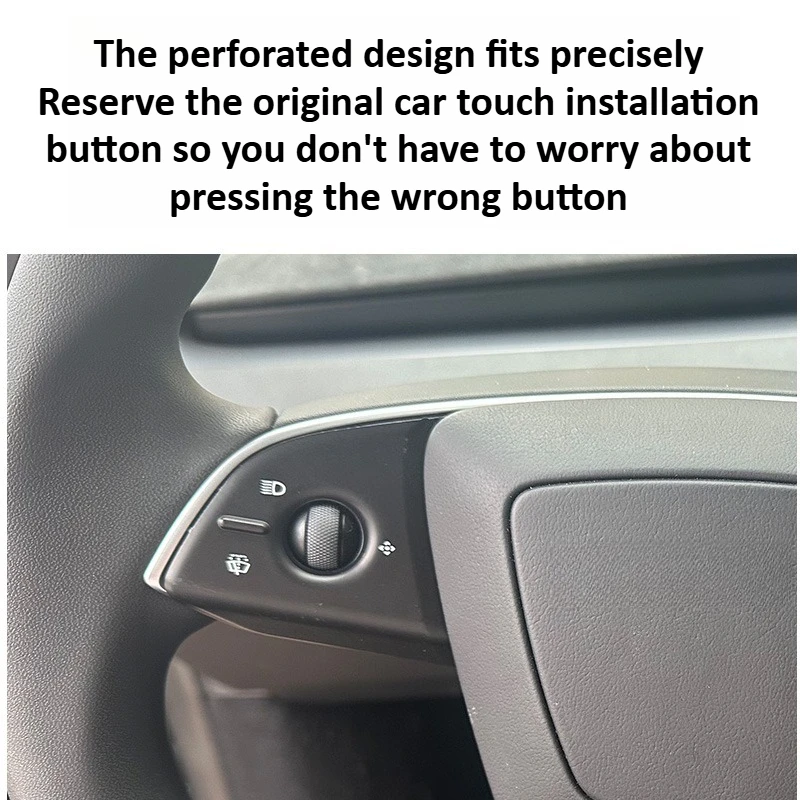 Steering Wheel Button Protective Cover for Tesla Model 3 Model Y Juniper 2025+ Interior Trim Decorative Sticker Car Accessories