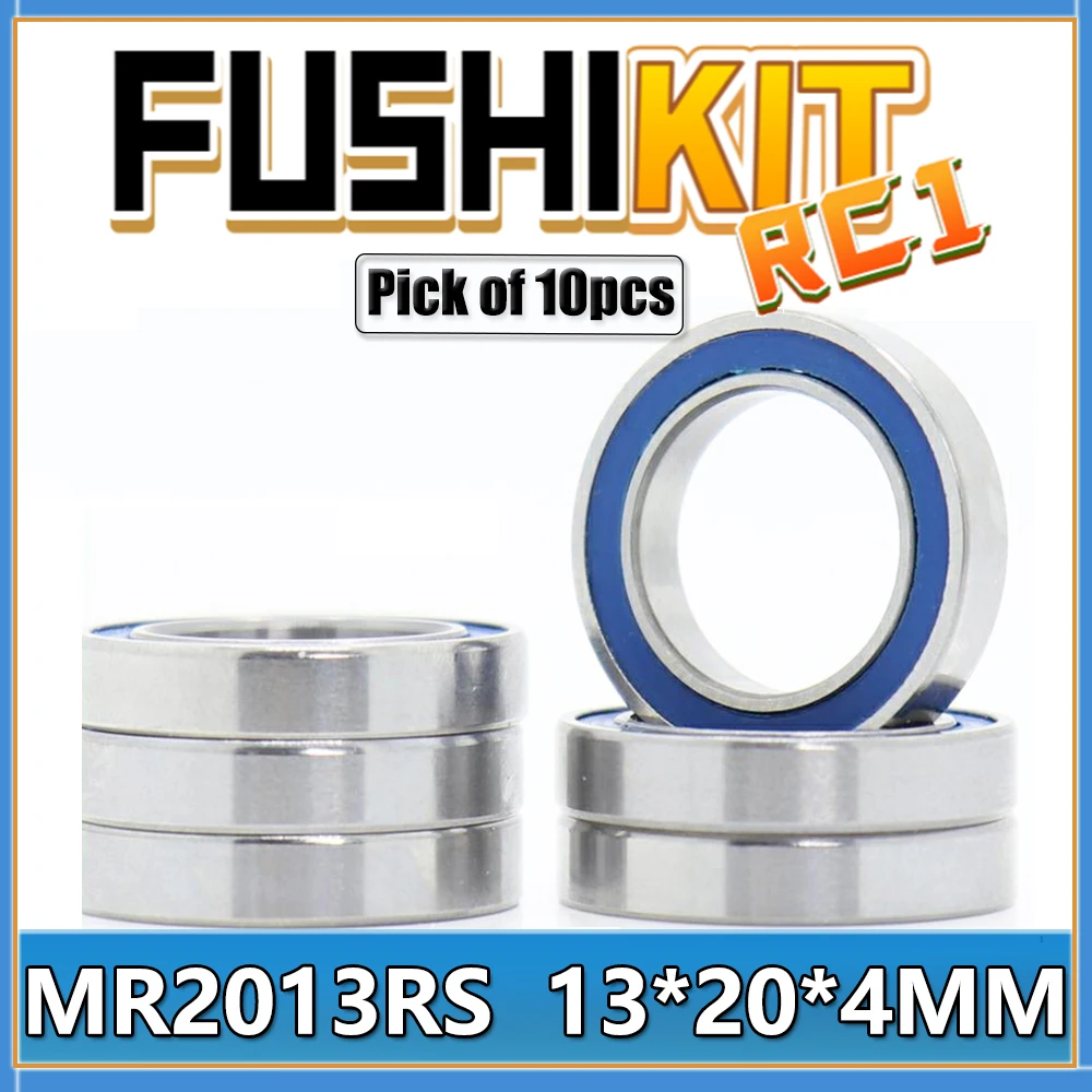 

FUSHI MR2013 2RS Bearings Blue Sealed 13x20x4 mm , 6 Pcs ABEC-3 MR2013rs Ball Bearing MR1320 Parts For Hobby RC Car Truck