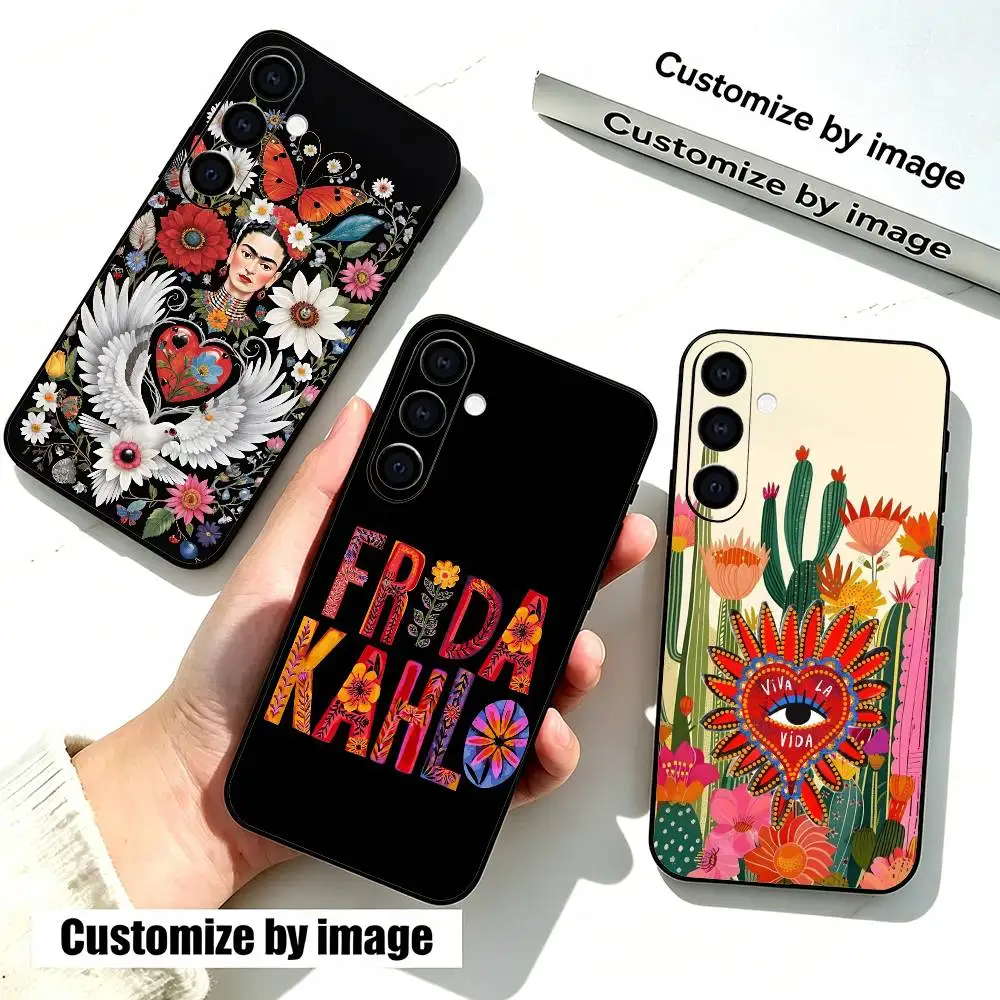 Fashion F-Frida Kahlo Gift  Phone Case Black Silicone Soft For Samsung Galaxy A73,A72,A71,A70,A53,A52,A51