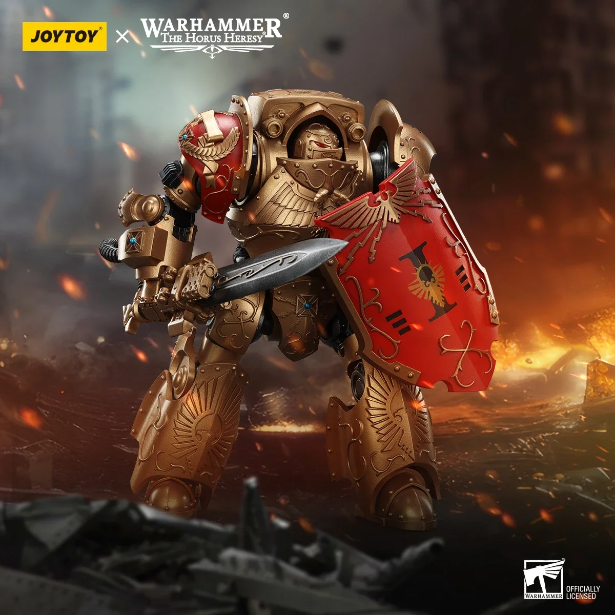 Przedsprzedaż JOYTOY figurka Warhammer Legio Custodes Converter-Galati Dreadnought 1:18 Mecha Model chłopcy zabawki Warhammer Doll