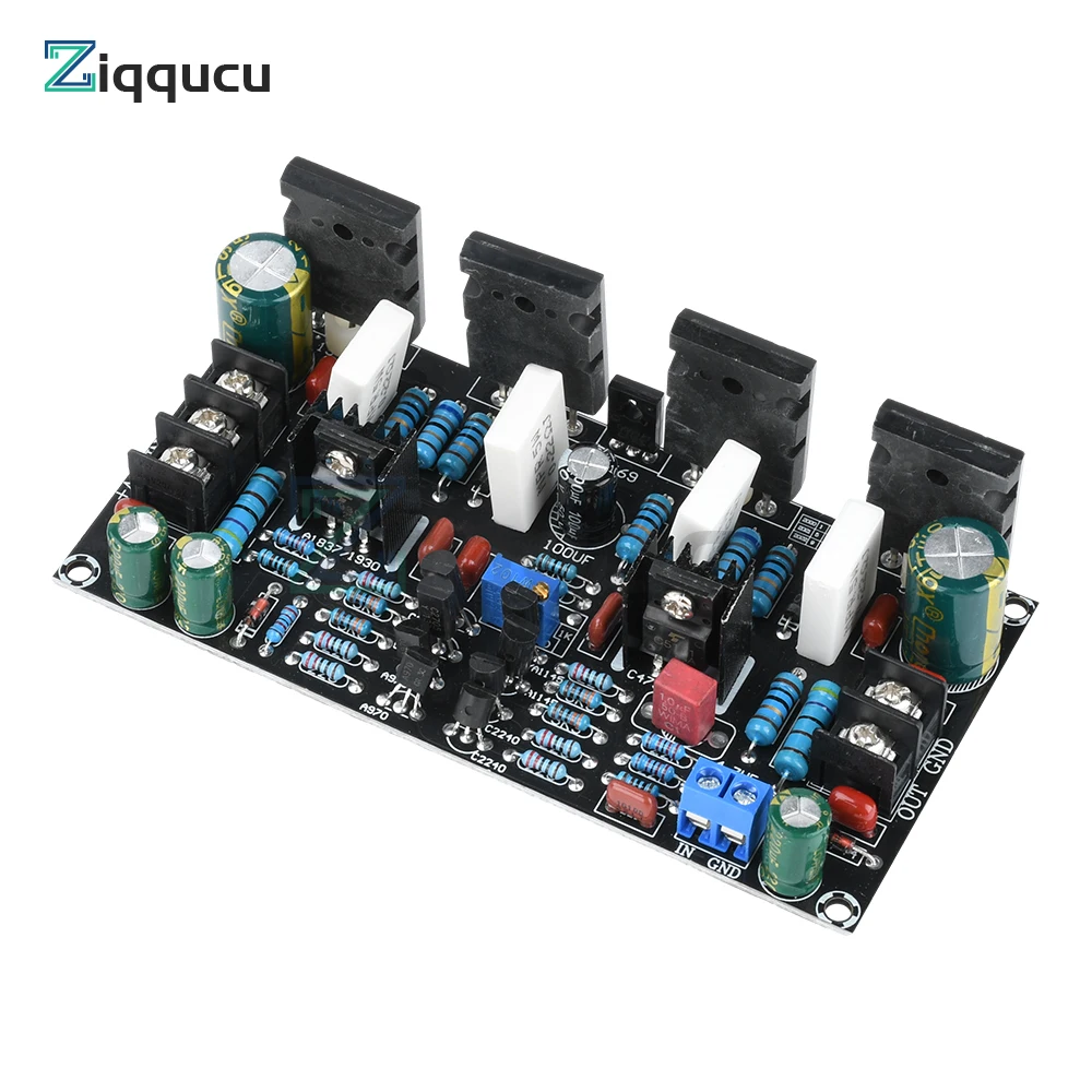 

DC 20V-90V Mono 200W Power Amplifier Board 1943+5200 Power Mono Tube Finished Amplifier Board